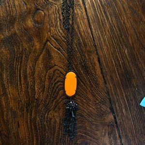 Kendra Scott Tassle Necklace in Orange and Black